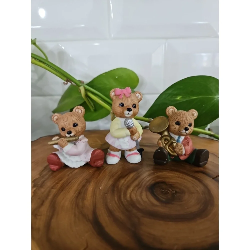 Vintage Homco Bears Figurine Lot‎ 9 Playing Instrument Band Orchestra Porcelain